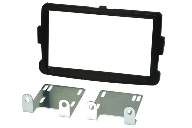 Dacia Duster, Dokker, Lodgy, Logan, Sandero Double DIN stereo fitting kit MATT BLACK (WITH SWC)