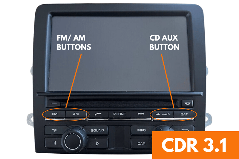 Porsche 911, Boxster, Cayman (2012-16) Double DIN stereo upgrade fitting kit (CDR31/ STANDARD AUDIO)