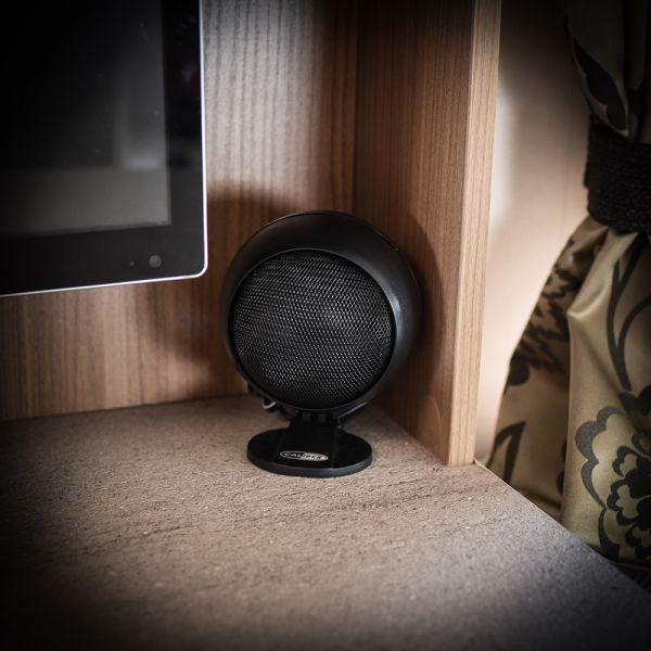 CALIBER 2-WAY SPHERE SPEAKERS WITH MOUNTING FEET